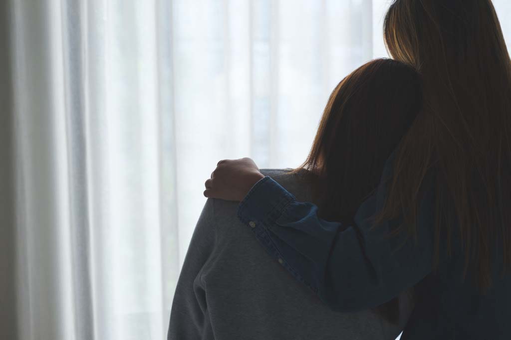 parent hugging child